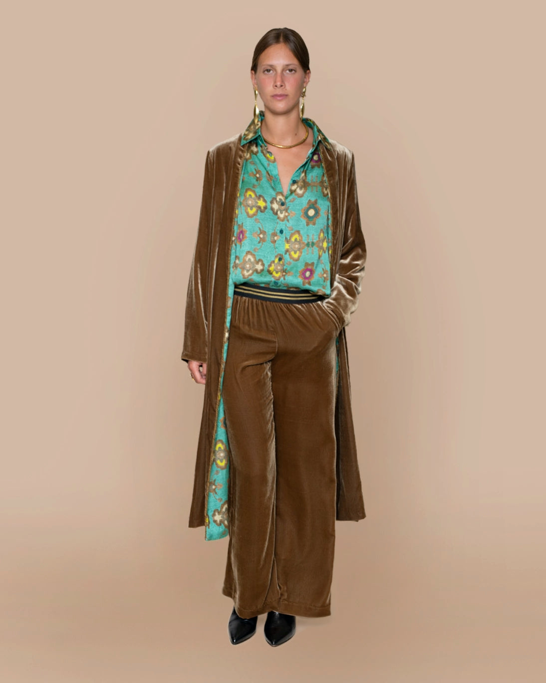 PANTALÓN TERCIOPELO DANCE CAMEL