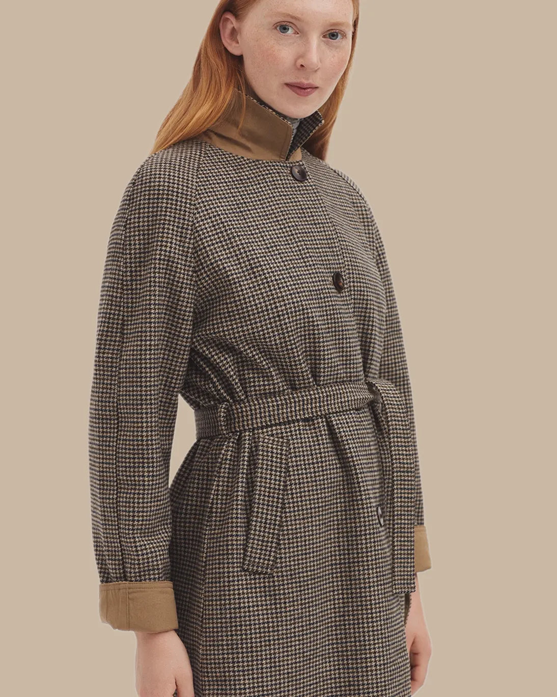 ABRIGO REVERSIBLE CUADROS