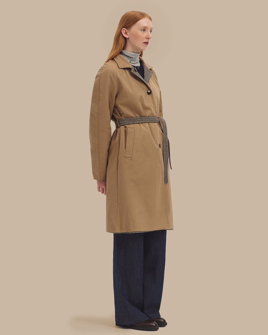 ABRIGO REVERSIBLE CUADROS