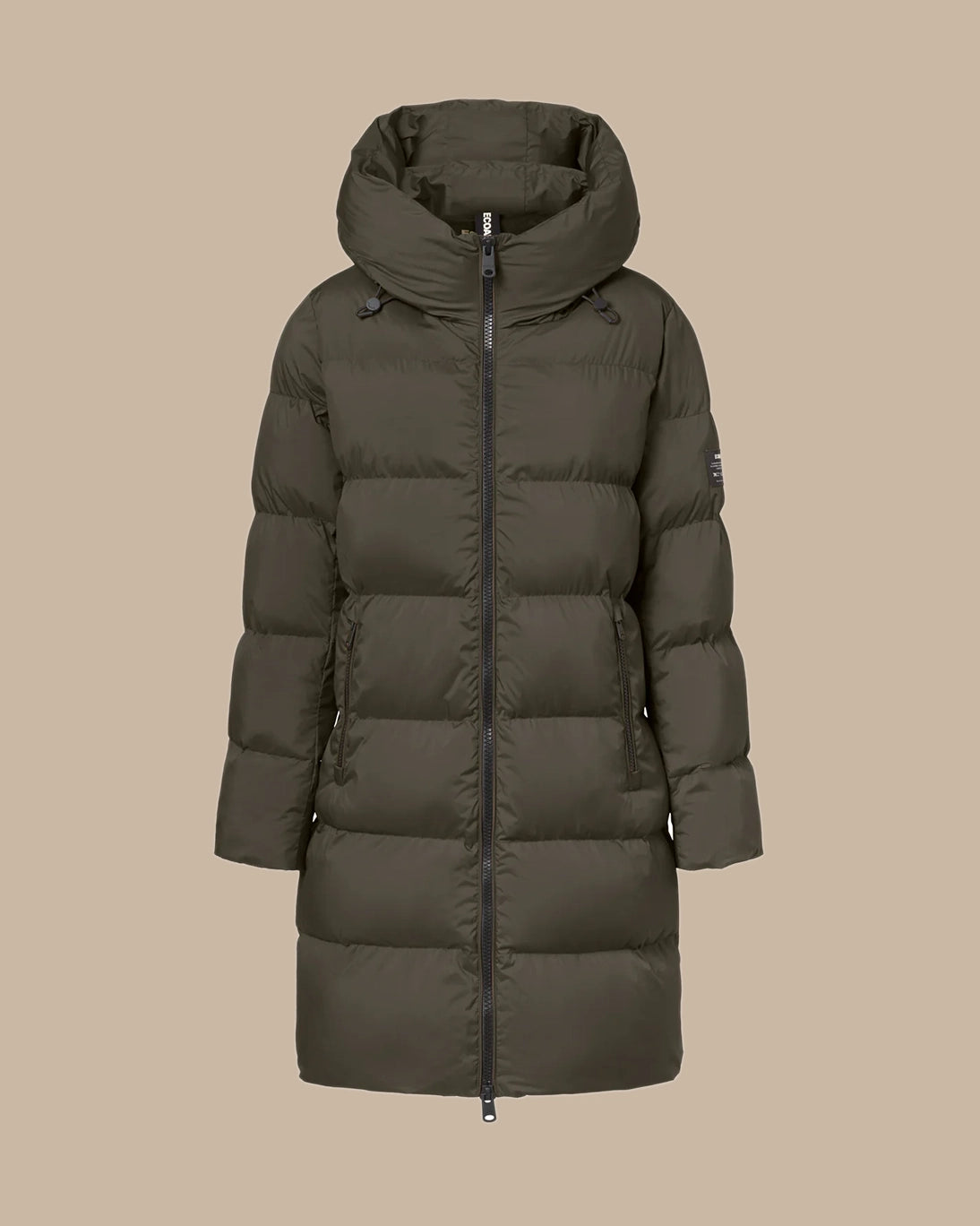 ABRIGO PLUMAS MANLIE VERDE OSCURO