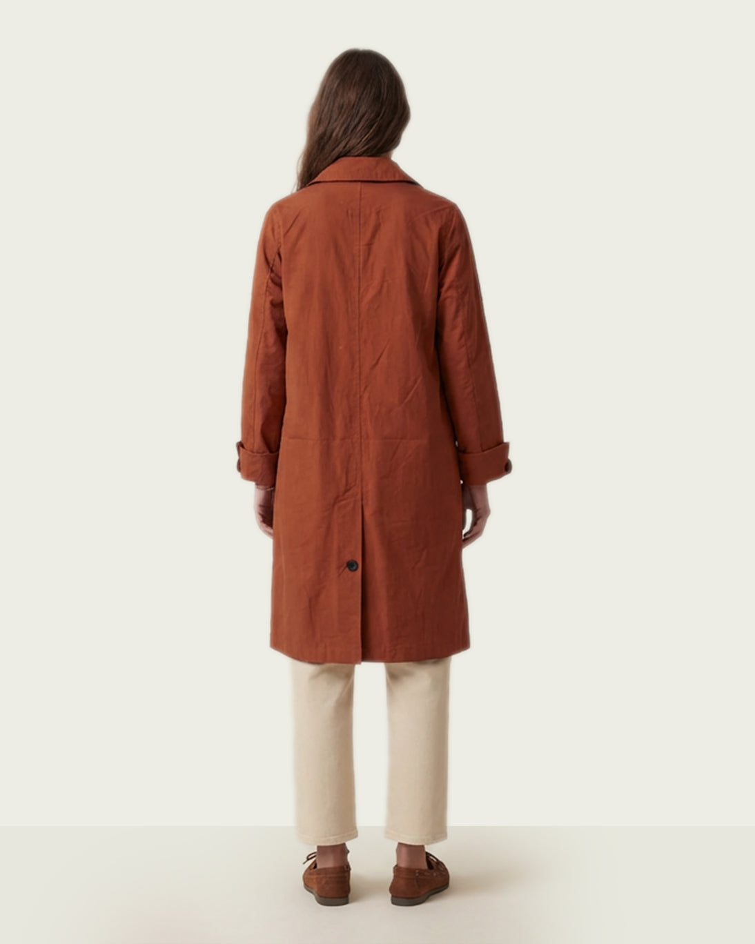 GABARDINA RECTA TERRACOTA