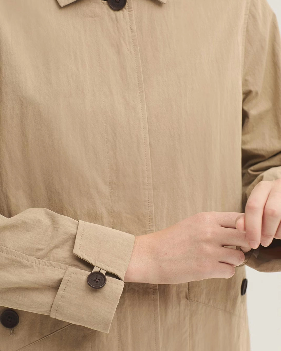 GABARDINA RECTA CAMEL