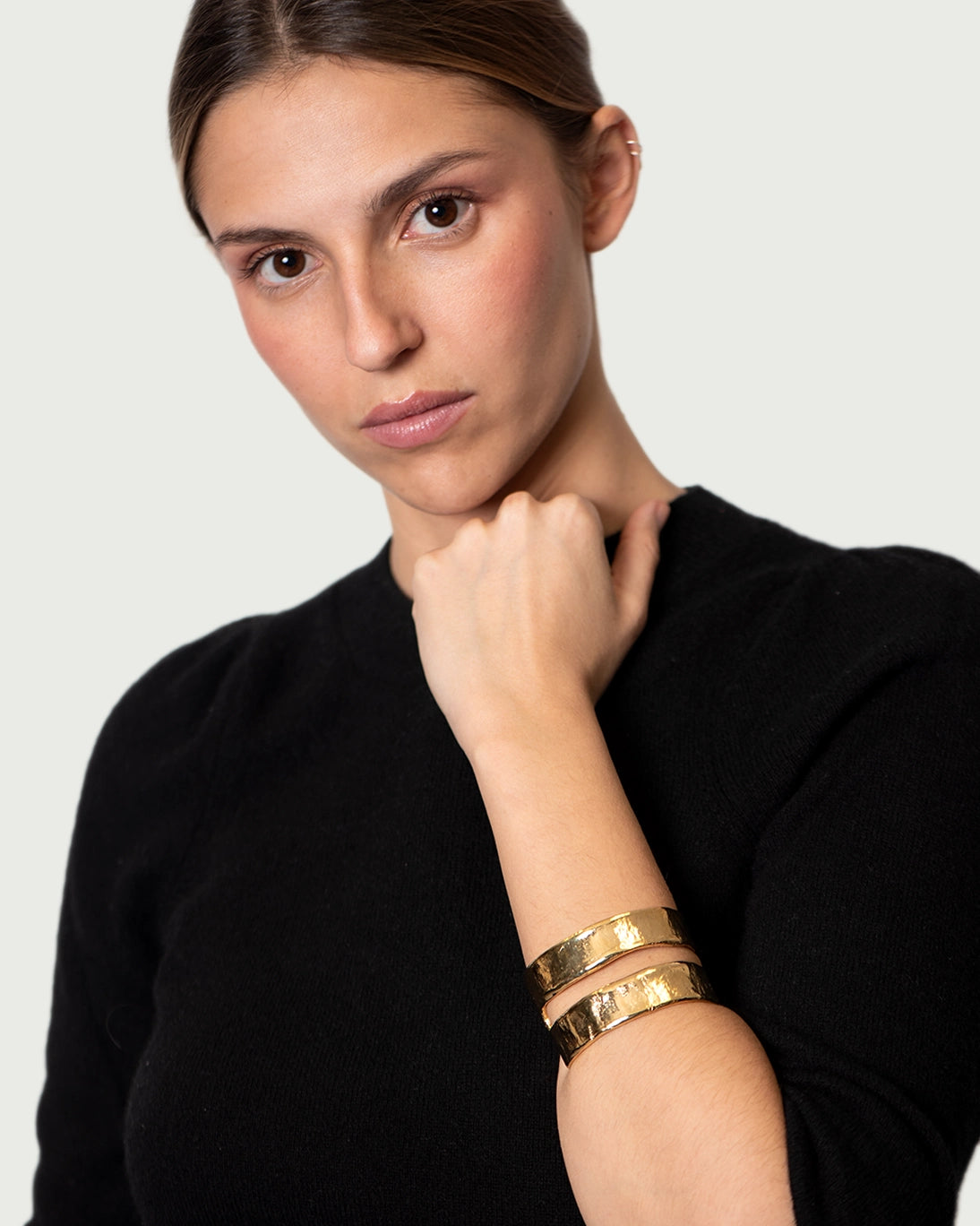 PULSERA RÍGIDA BAÑO ORO