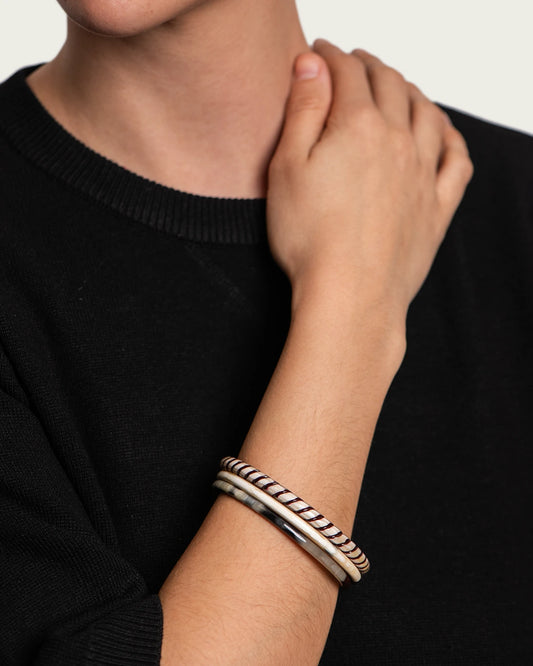 SET 3 PULSERAS ASTA CHOCOLATE