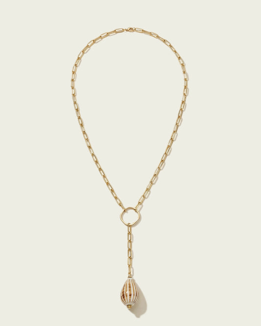 COLLAR LARGO COLGANTE BEIGE