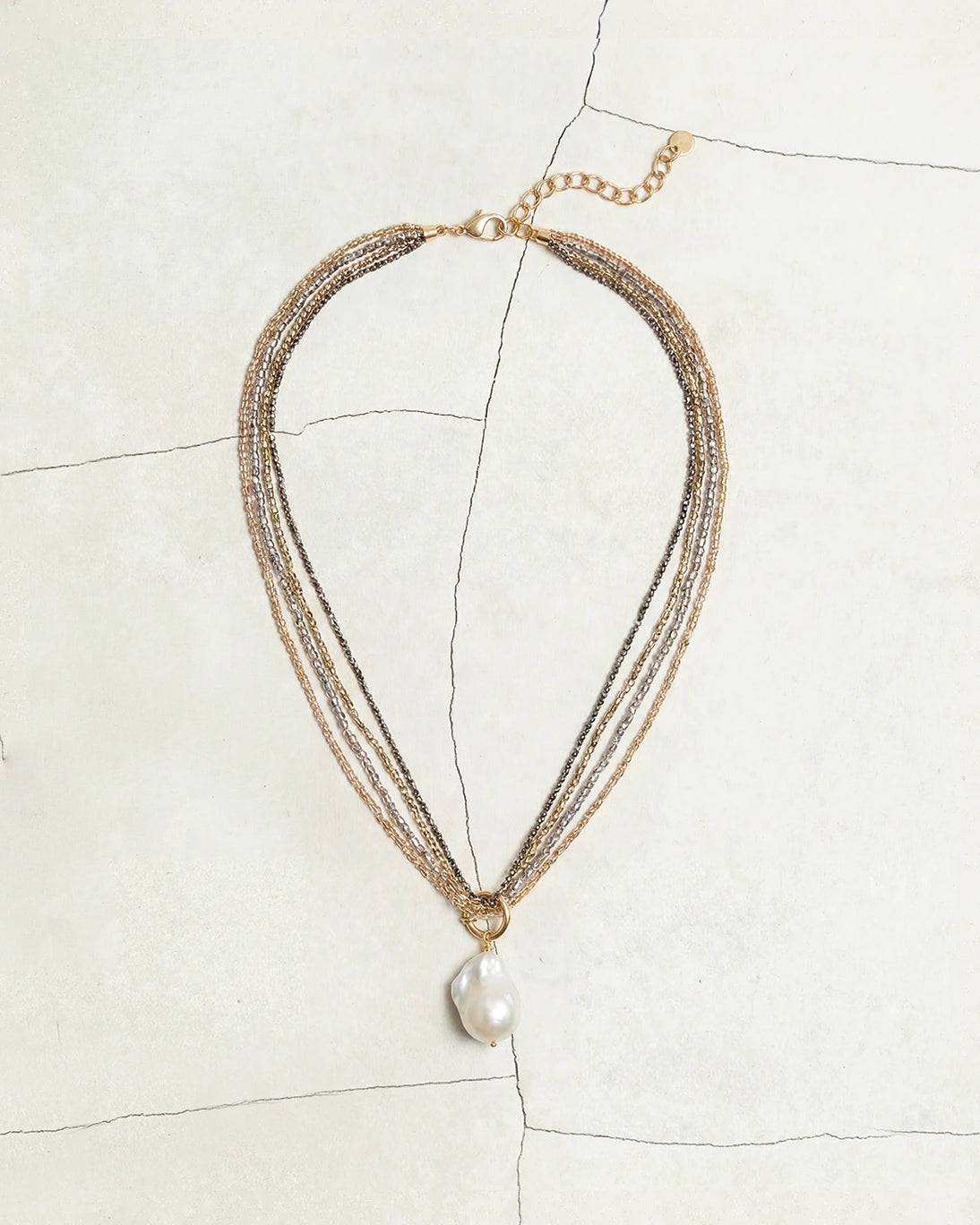 LONG PYRITE NECKLACE
