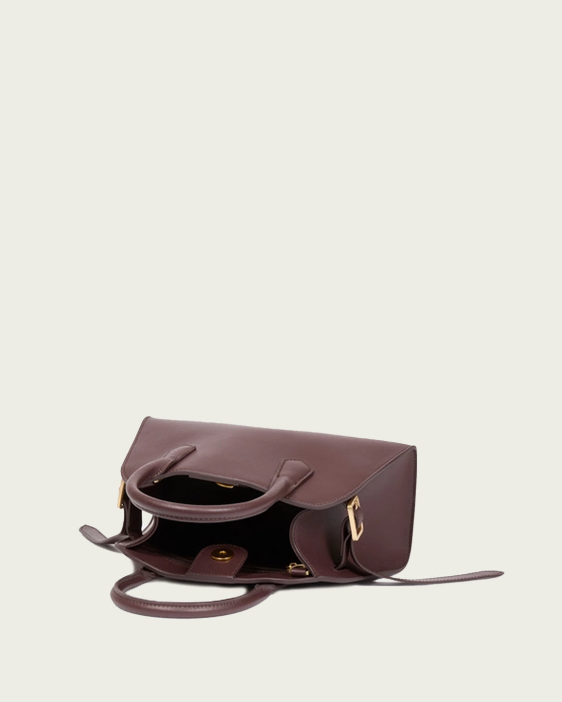 Bolso Romy de piel color ciruela de la marca Suncoo