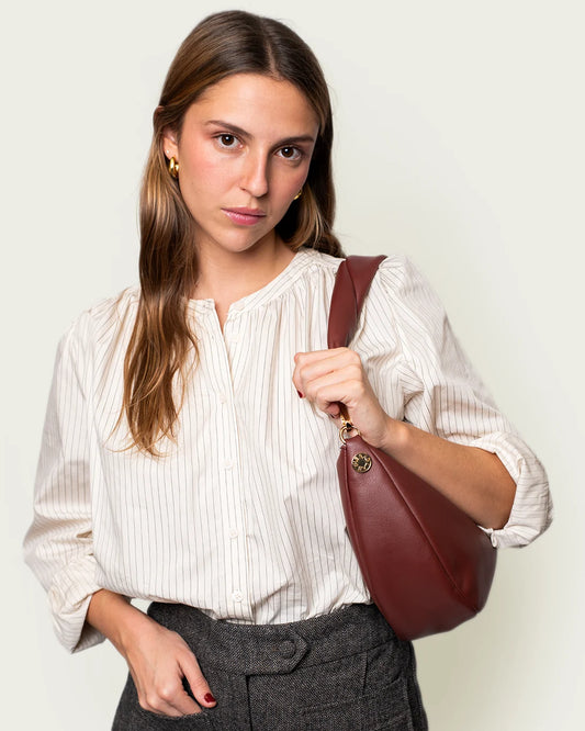 BOLSO MINI GONDOLA BURDEOS 29X23CM