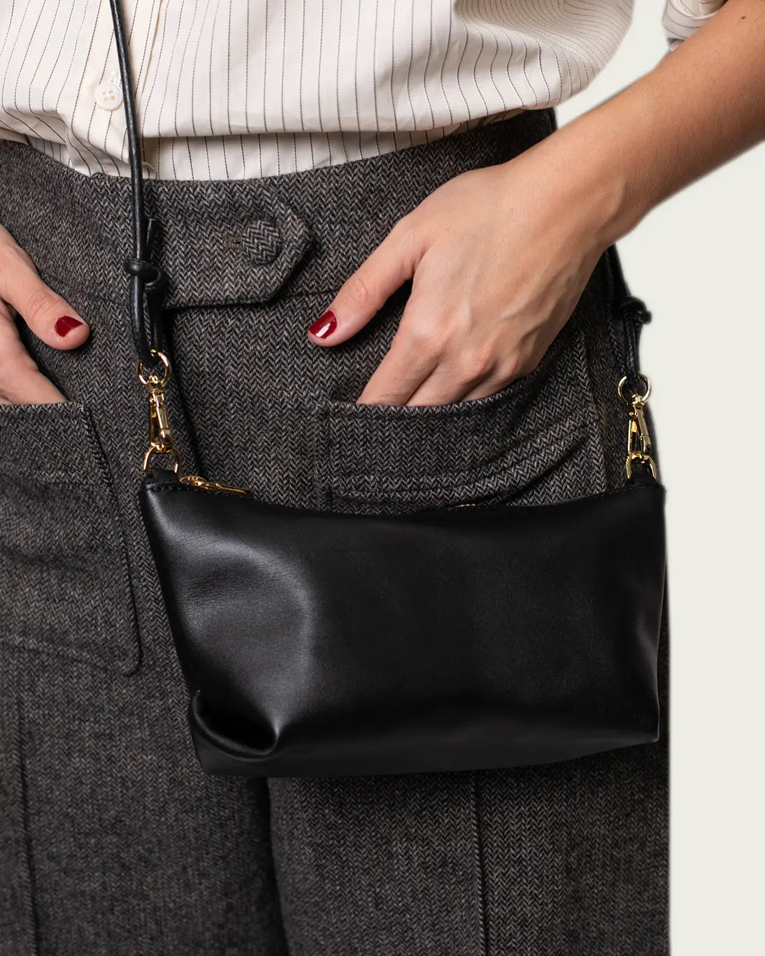 BOLSO MINI MARINA NEGRO 22X12CM