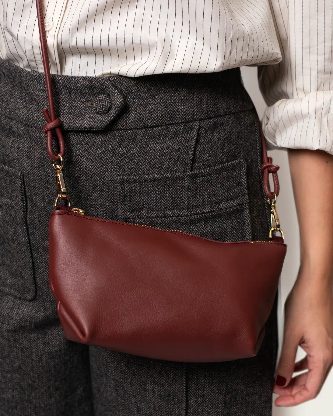 BOLSO MINI MARINA BURDEOS 22X12CM