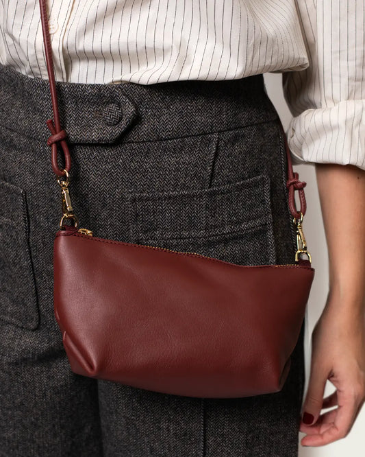 BOLSO MINI MARINA BURDEOS 22X12CM