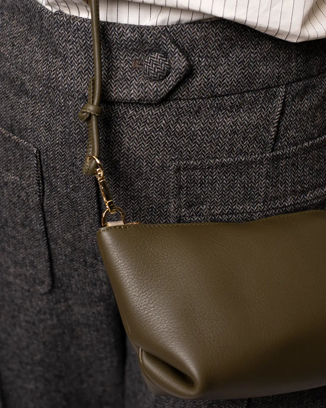 BOLSO MINI MARINA CAQUI 22X12CM