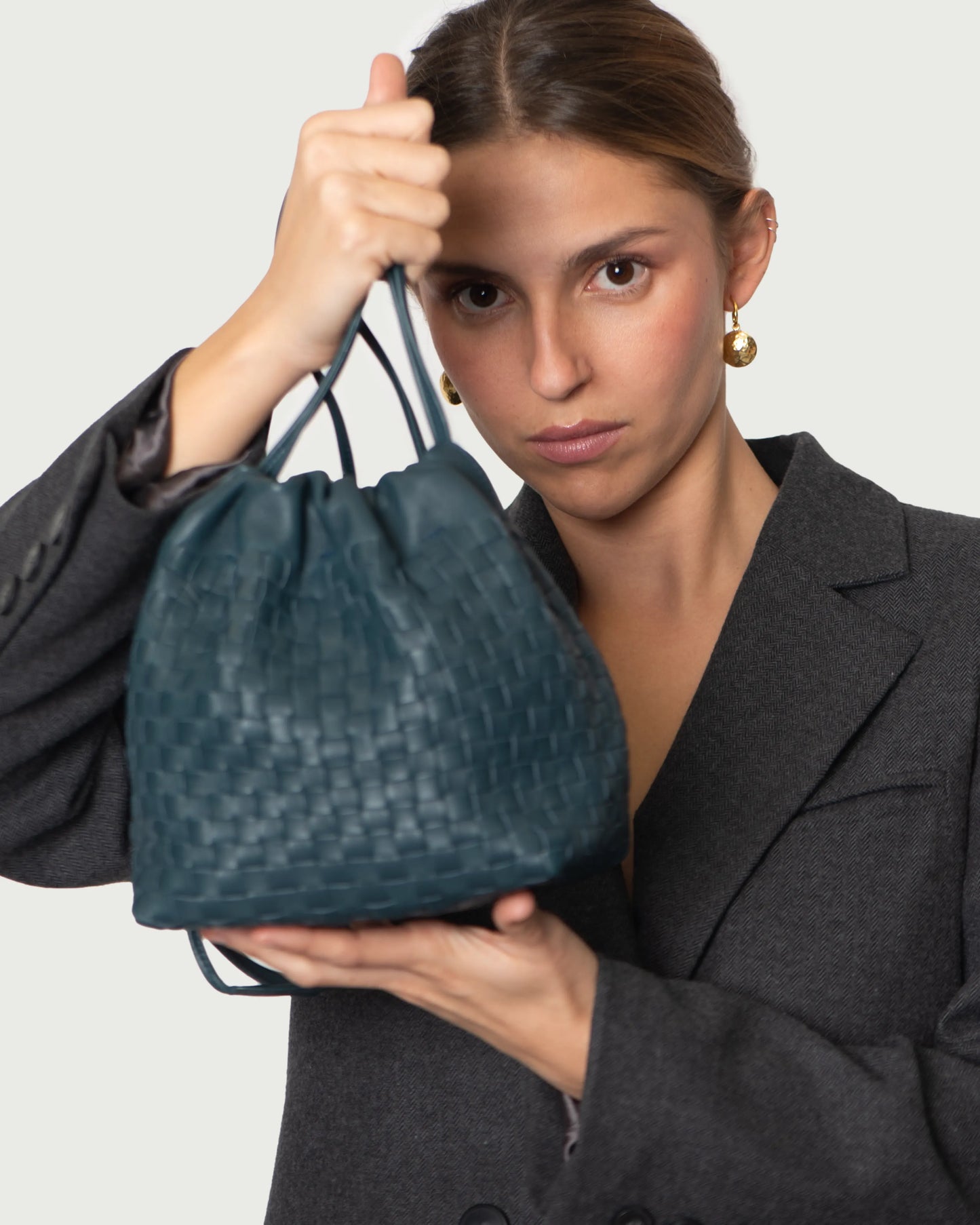 BOLSO DE PIEL AZULÓN