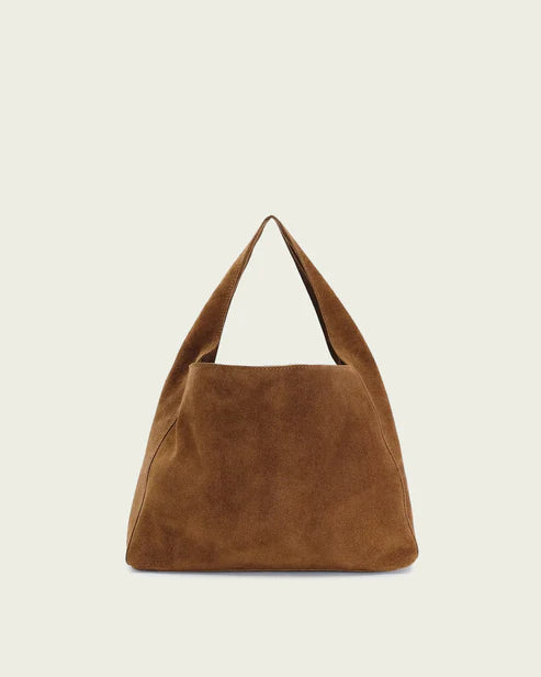 BOLSO MINI ANTE MARRÓN 25X32X13CM