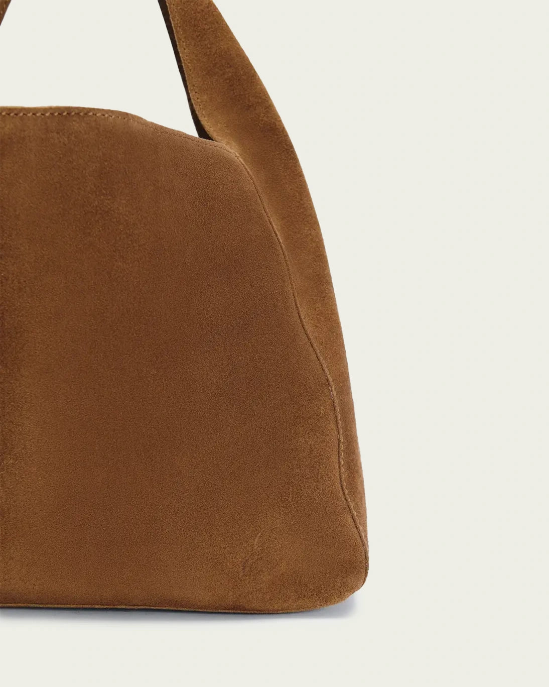 BOLSO MINI ANTE MARRÓN 25X32X13CM