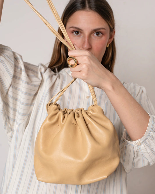 BOLSO SACO DE PIEL HUDA ARENA 20X17CM