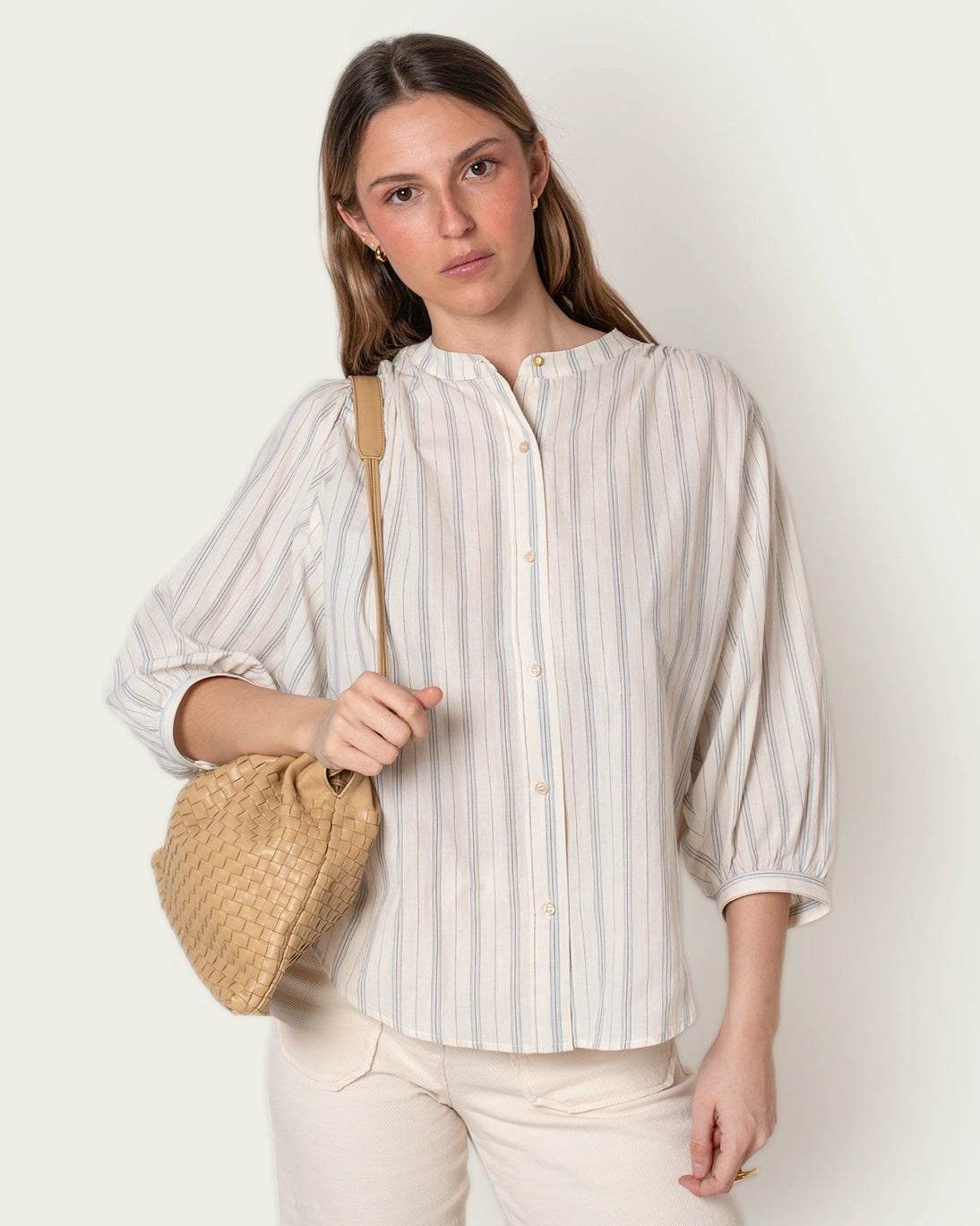 BOLSO PIEL MALIA ARENA 30X23X5CM