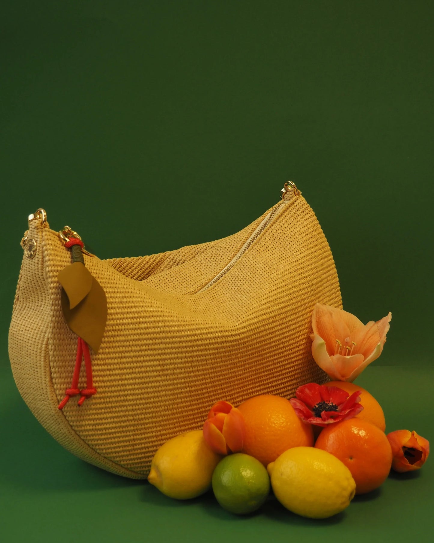BOLSO GONDOLA RAFIA 36X25CM