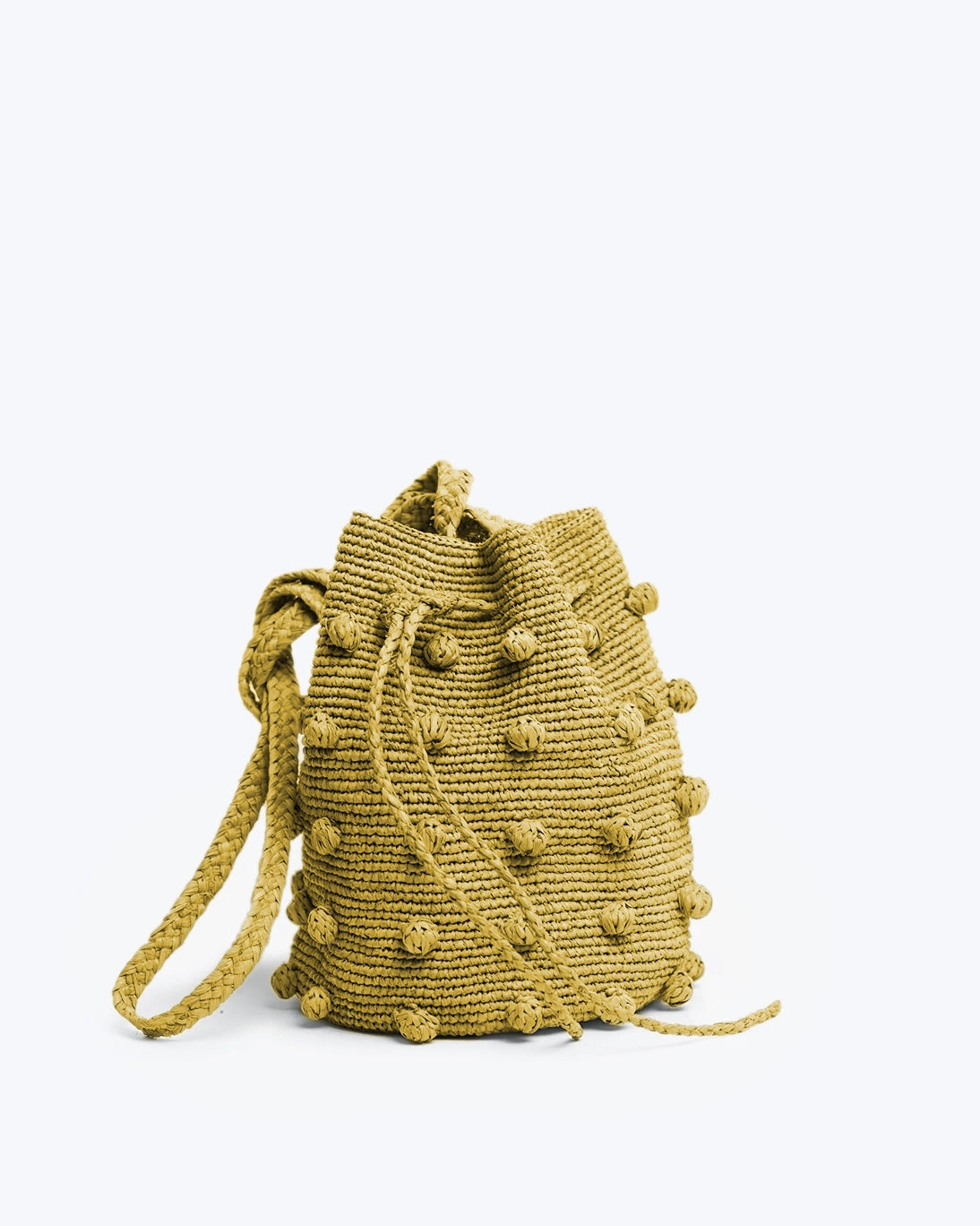 BOLSO BOMBONERA RAFIA AMARILLO 21X15 CM