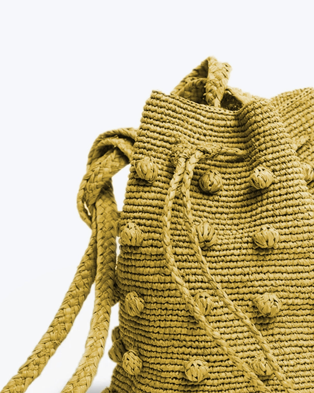 BOLSO BOMBONERA RAFIA AMARILLO 21X15 CM