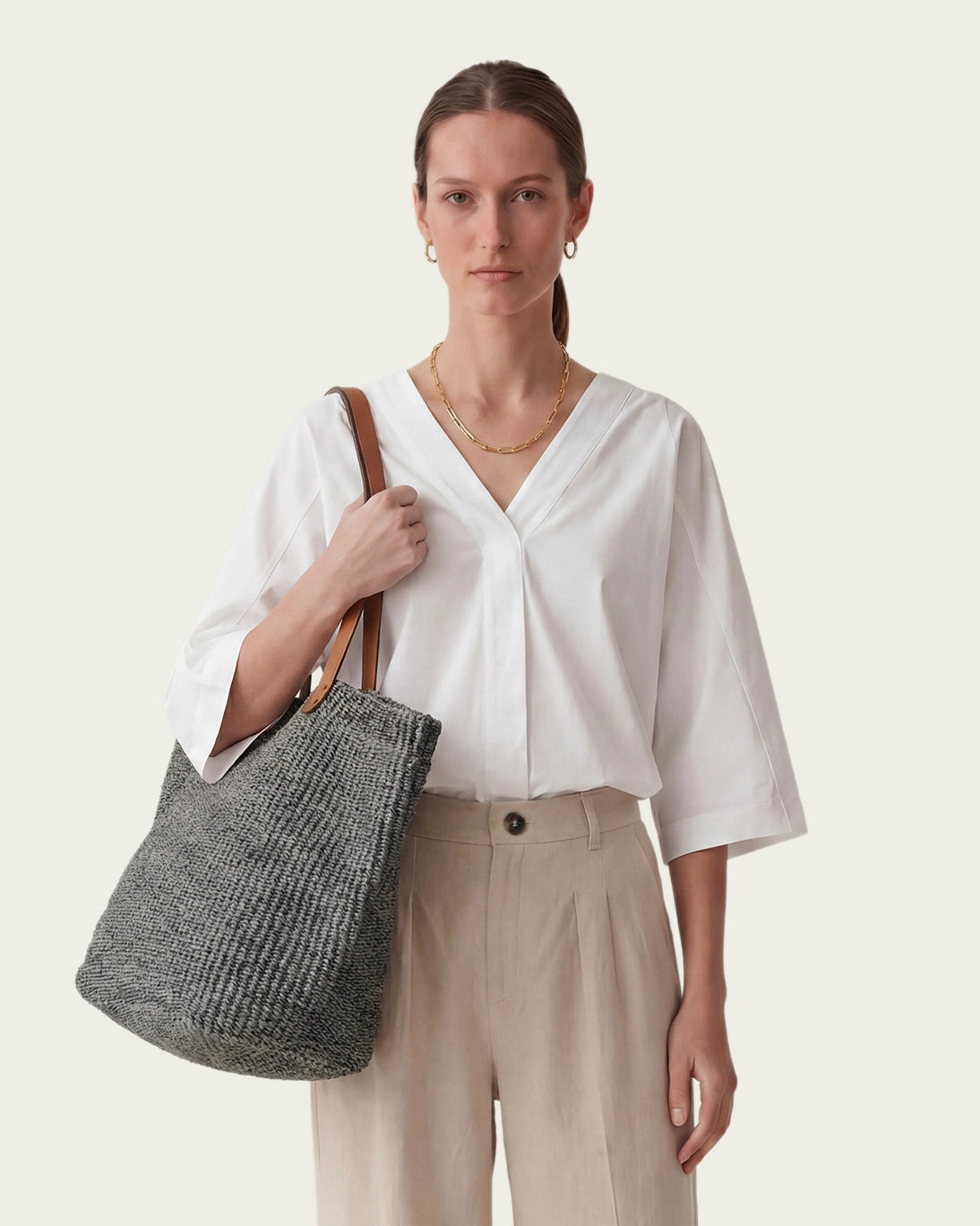 BOLSO KIONDO SHOPPER GRIS