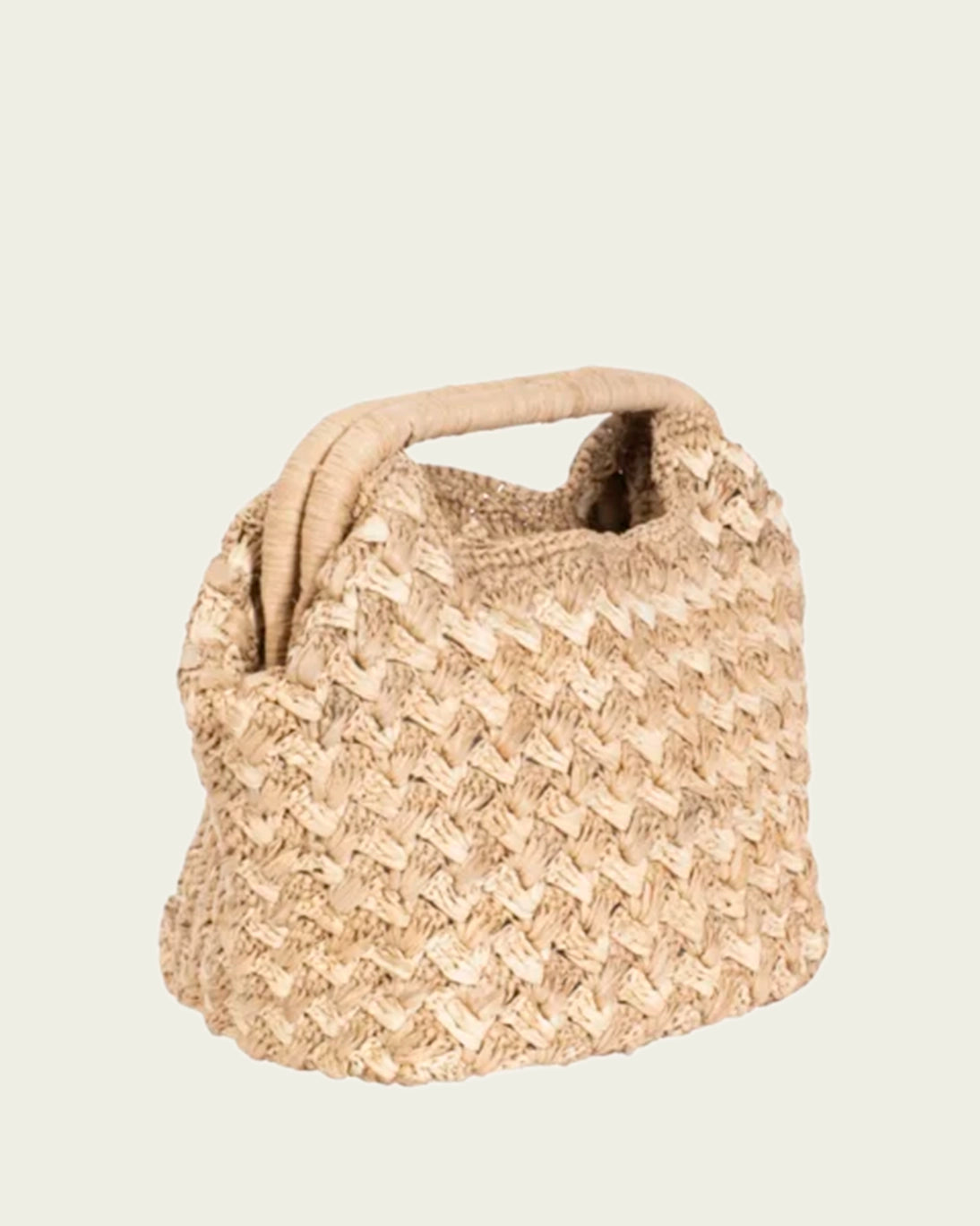 BOLSITO RAFIA MANIA TOSTADO 15X17X13CM