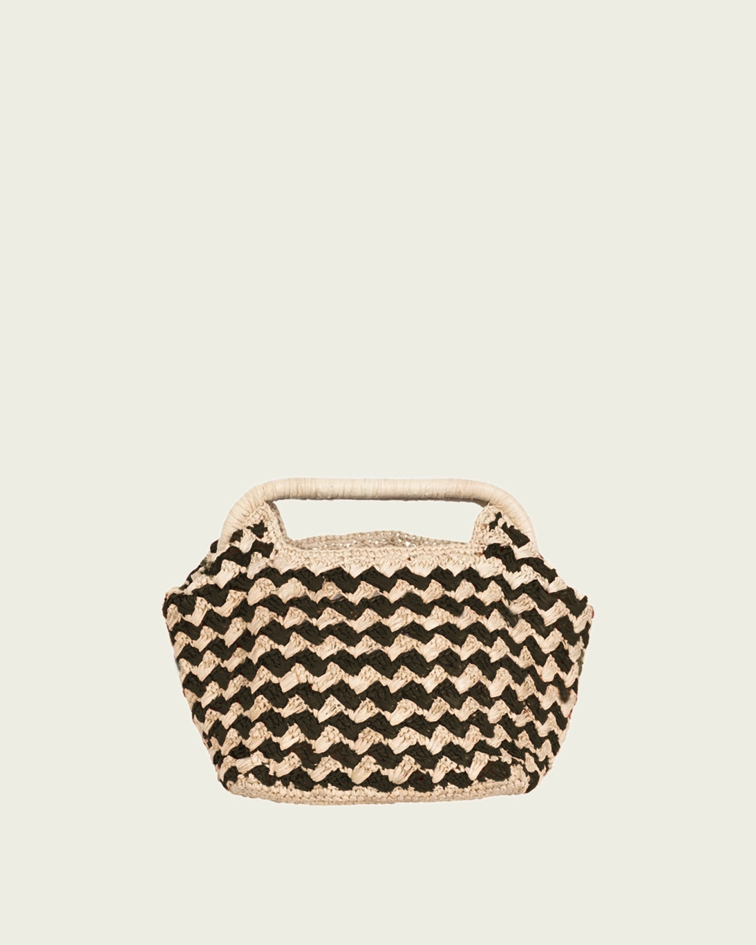 BOLSITO RAFIA MANIA NEGRO 15X17X13CM