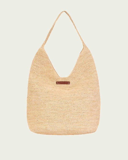 BOLSO RAFIA JANGA NATURAL 40X35X17CM