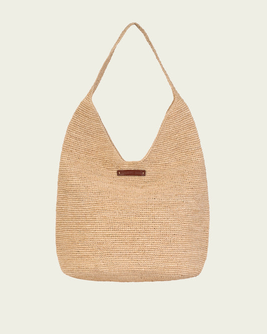 BOLSO RAFIA JANGA TOSTADO 40X35X17CM