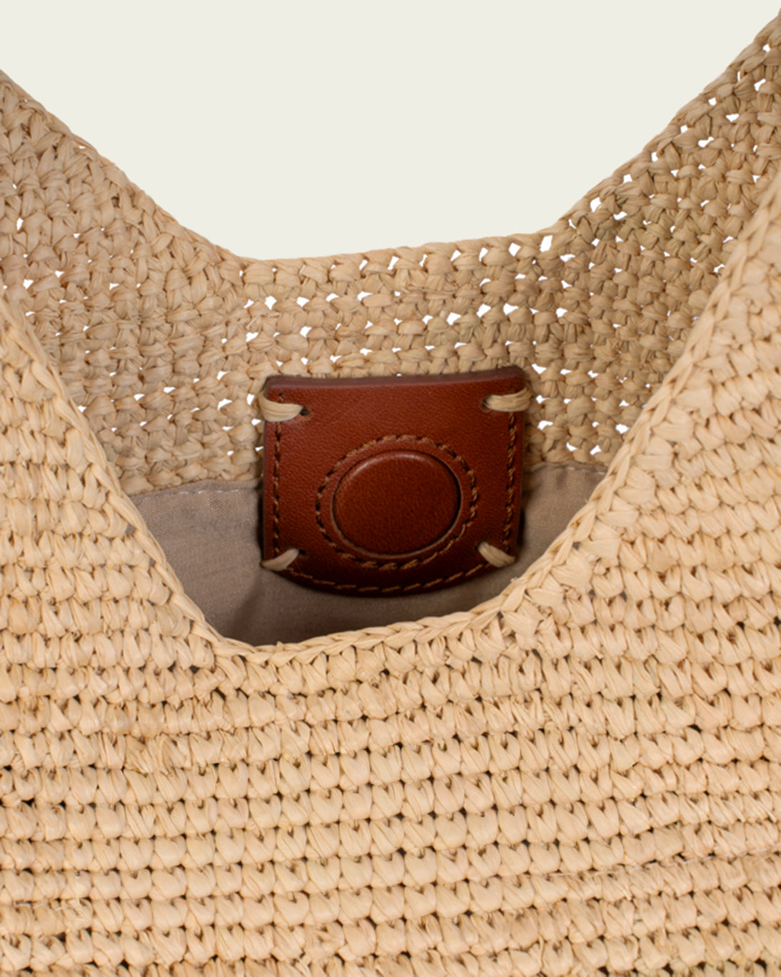 BOLSO RAFIA JANGA TOSTADO 40X35X17CM