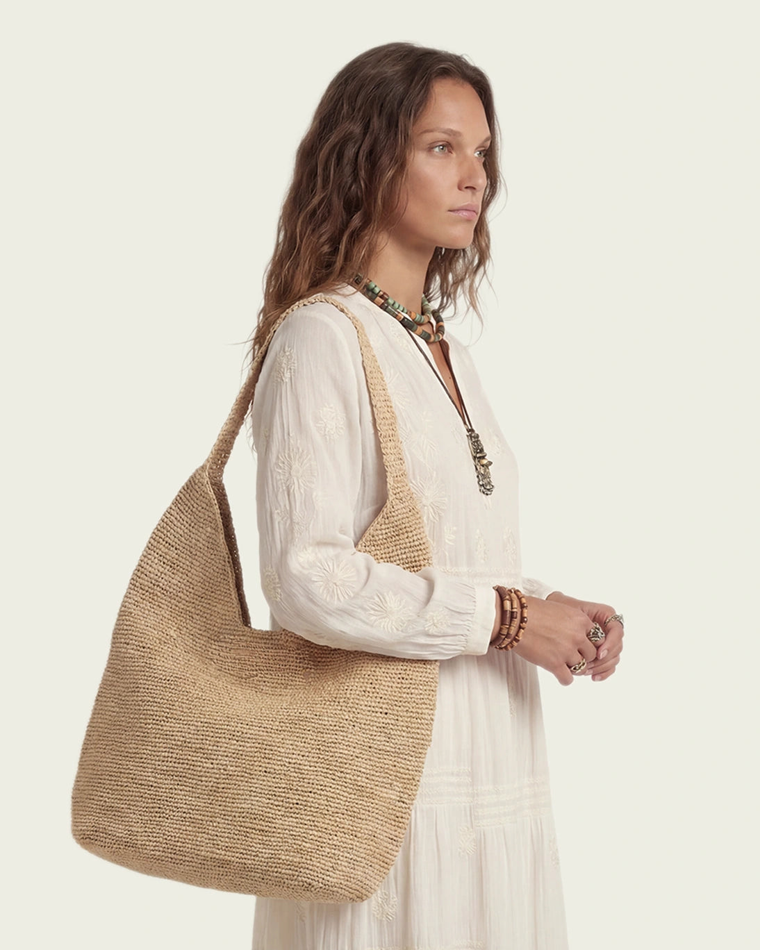 BOLSO RAFIA JANGA TOSTADO 40X35X17CM