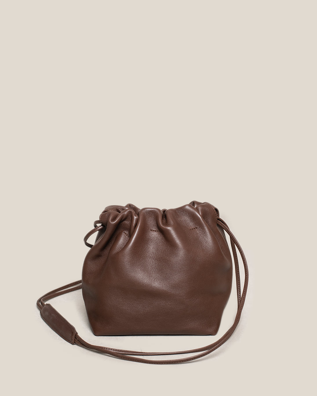 BOLSO DE PIEL HUDA CHOCOLATE