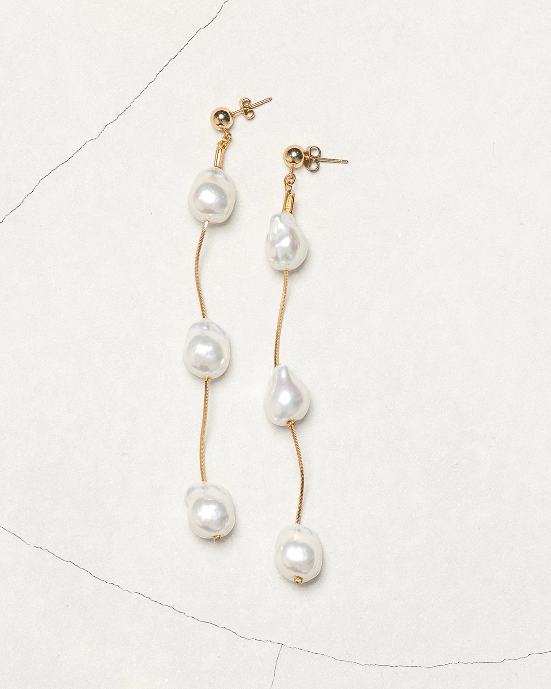 PENDIENTES TRES PERLAS