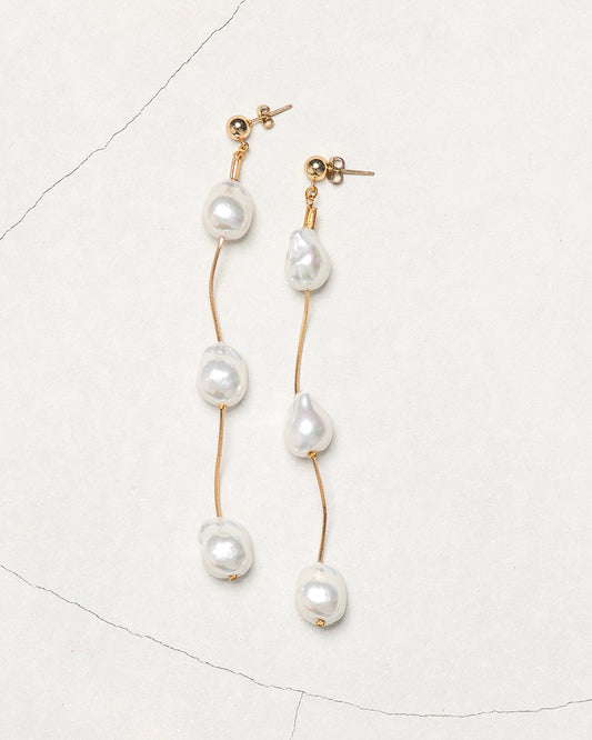 PENDIENTES TRES PERLAS