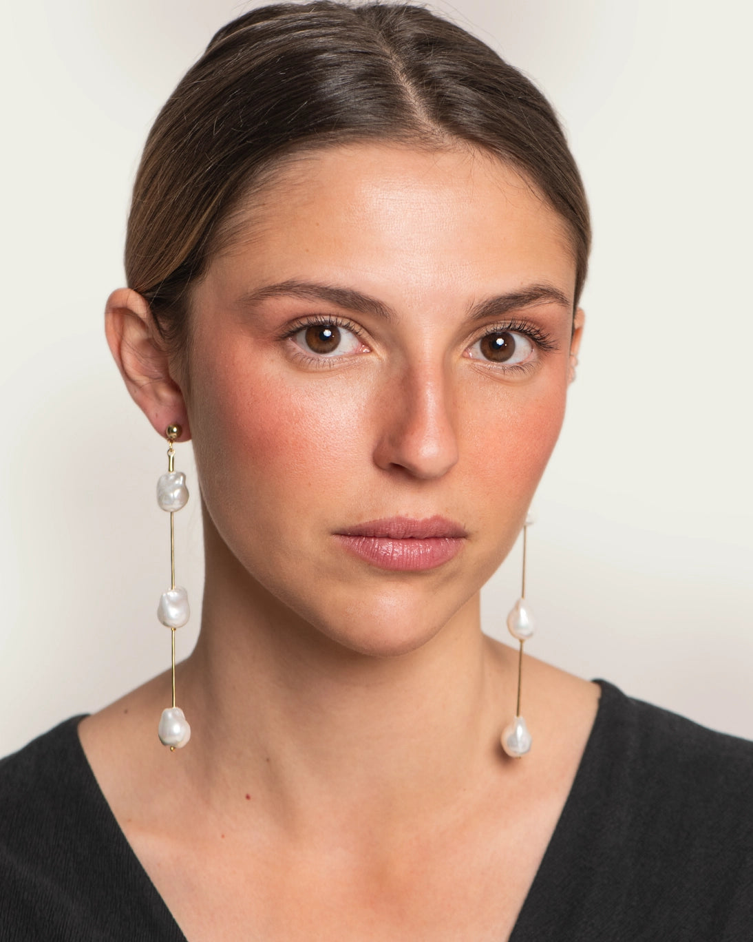 PENDIENTES TRES PERLAS