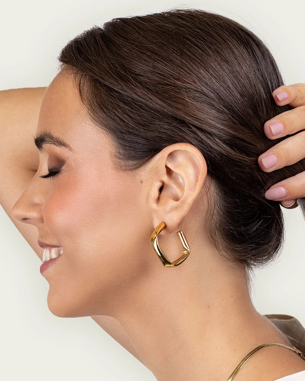 PENDIENTES ARO CUADRADO