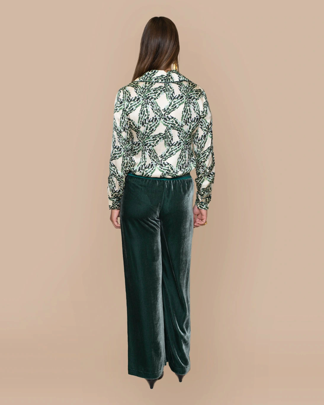 PANTALÓN TERCIOPELO DANCE VERDE AGUA