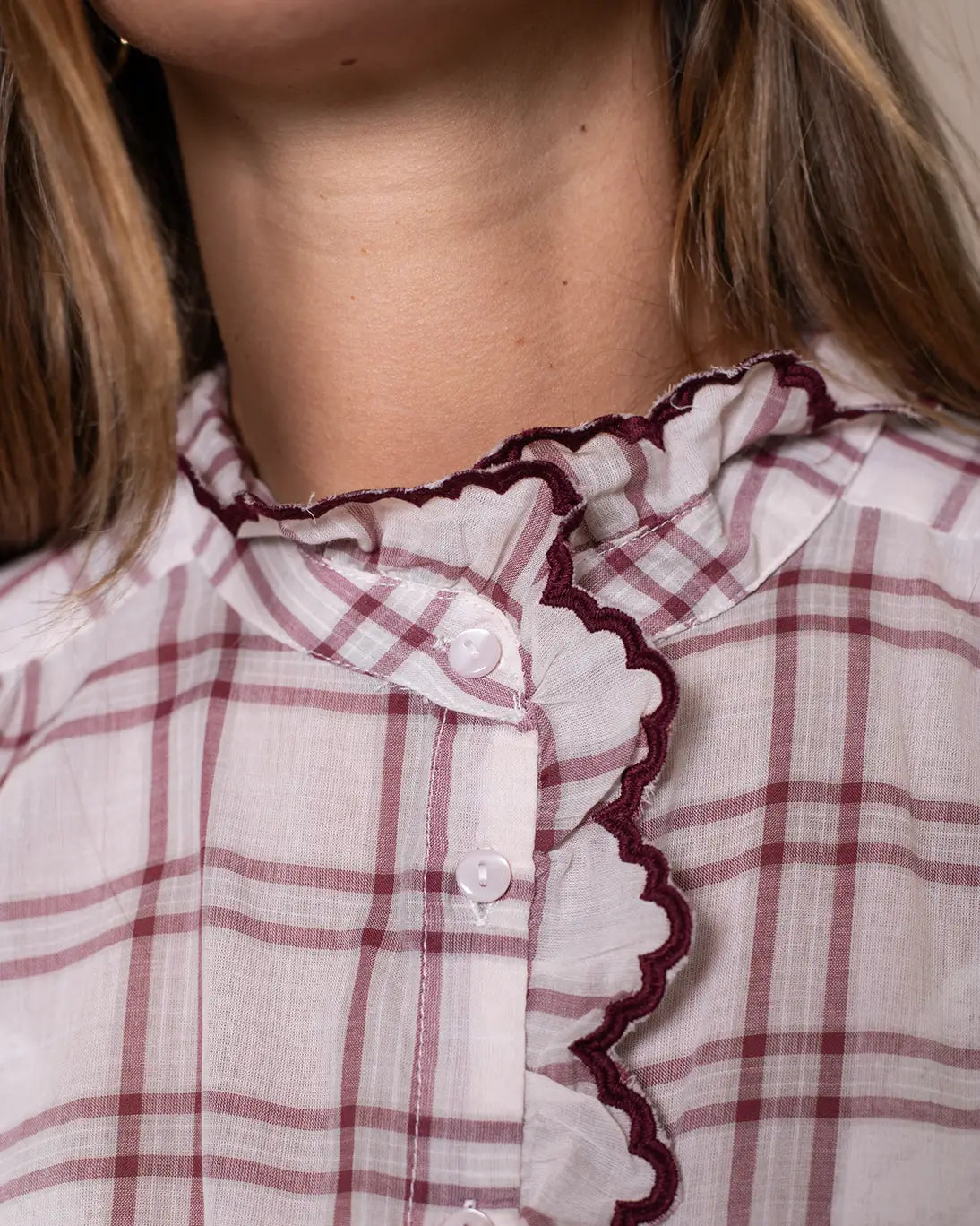 Blusa cuadros Suncoo