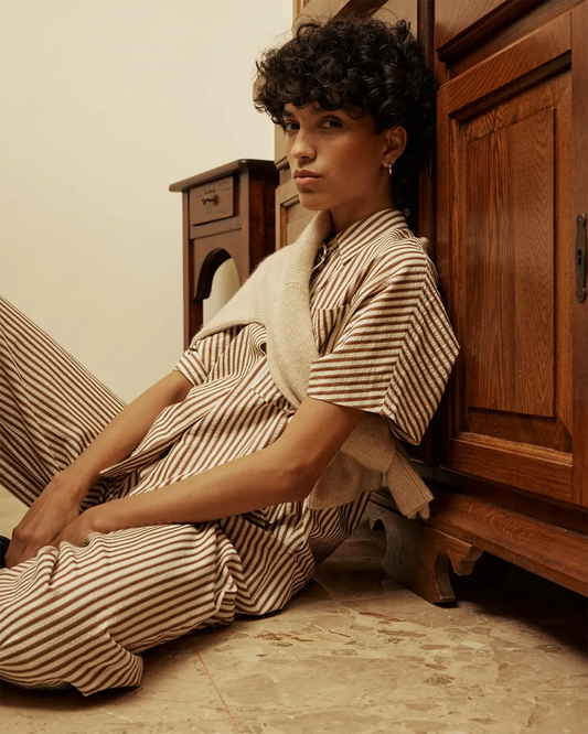 CAMISA VERCIA MARRÓN