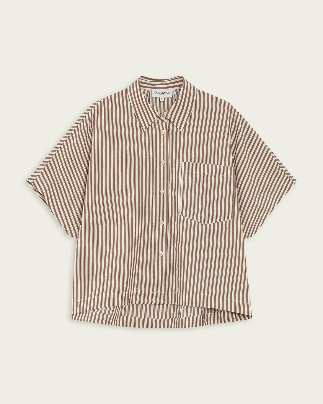 CAMISA VERCIA MARRÓN