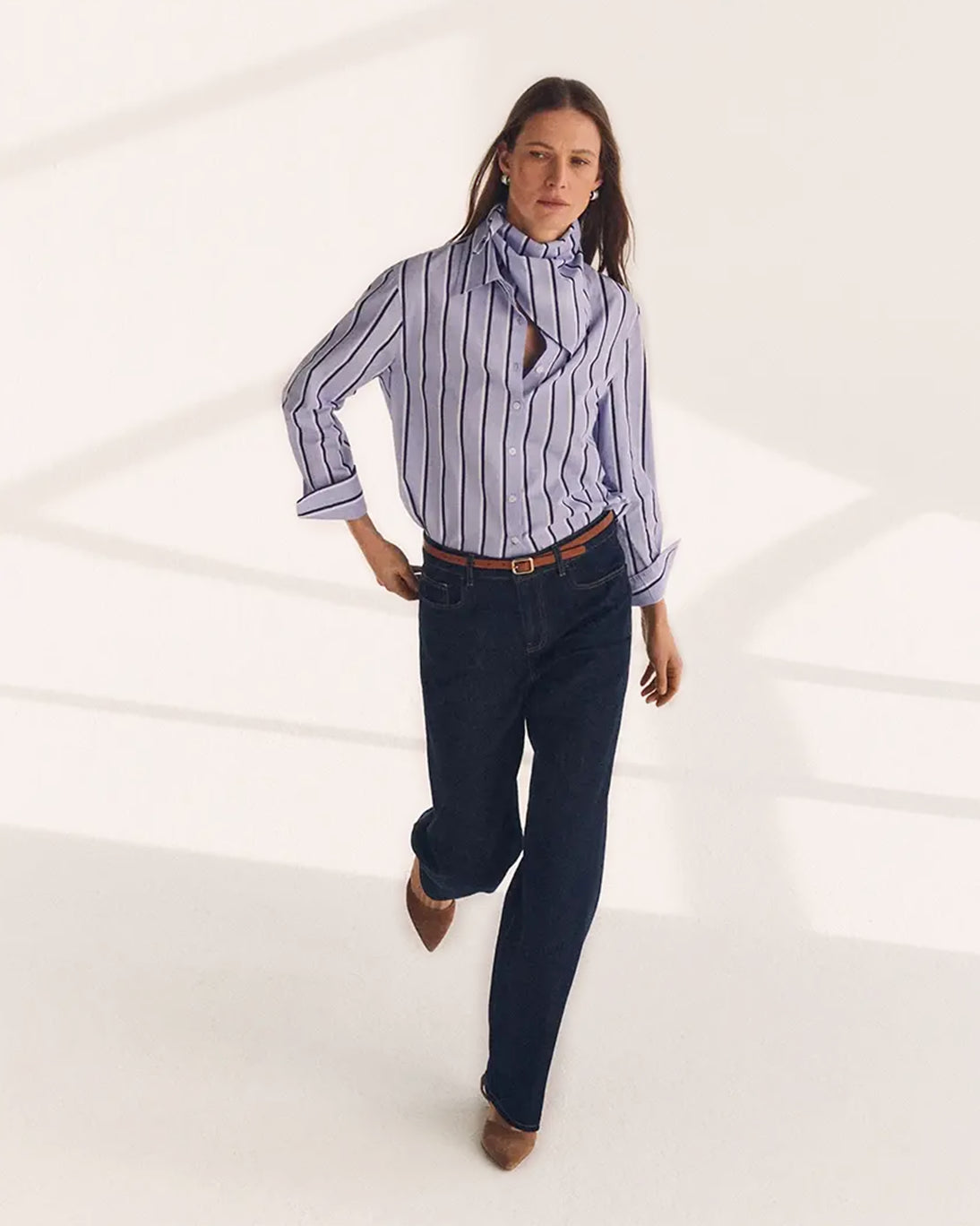 CAMISA AZUL DE RAYAS MATTHEW