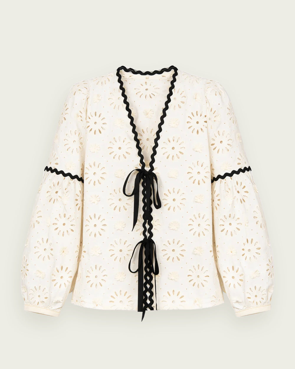 BLUSA CRISTINA TROQUELADA