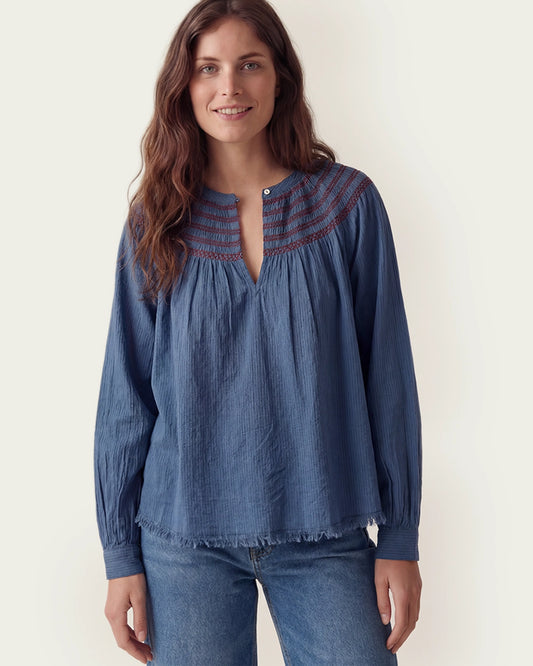 ORLINA INDIGO SHIRT