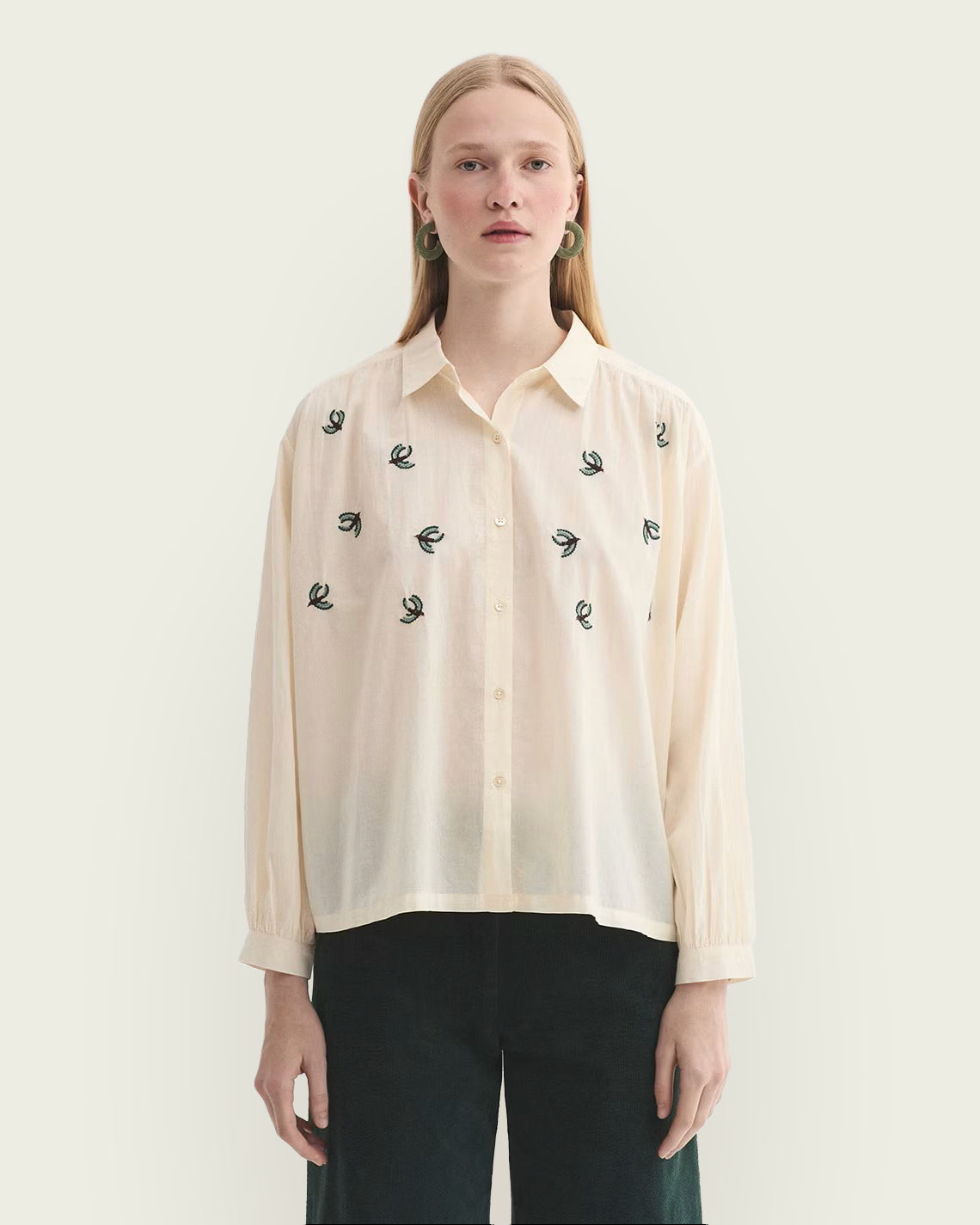 CAMISA BIRDS CRUDO
