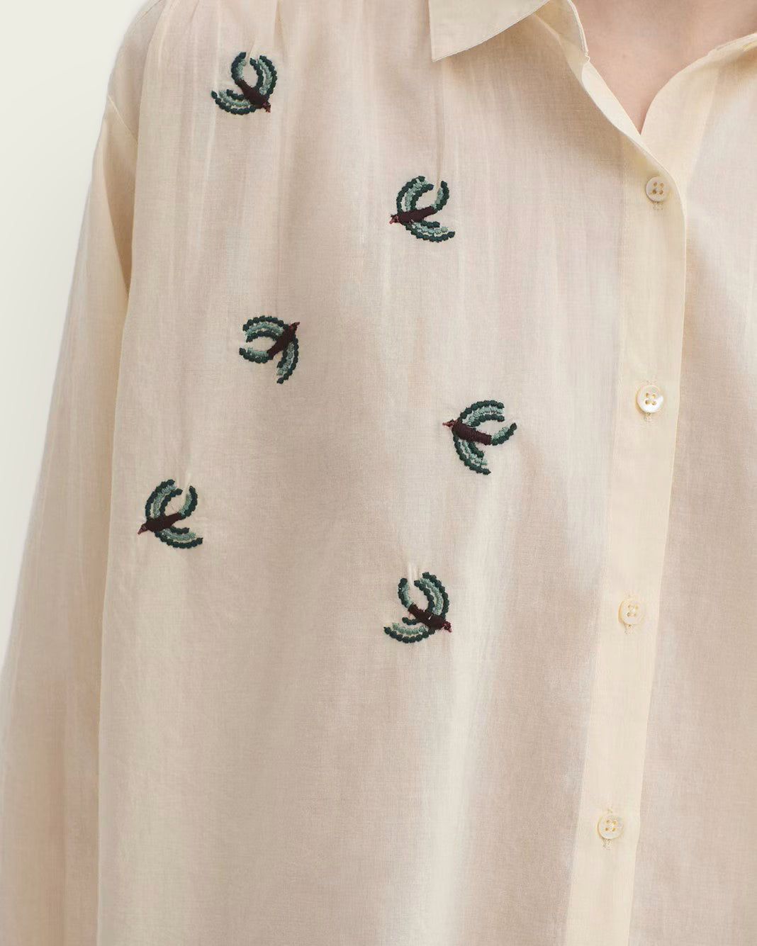 CAMISA BIRDS CRUDO