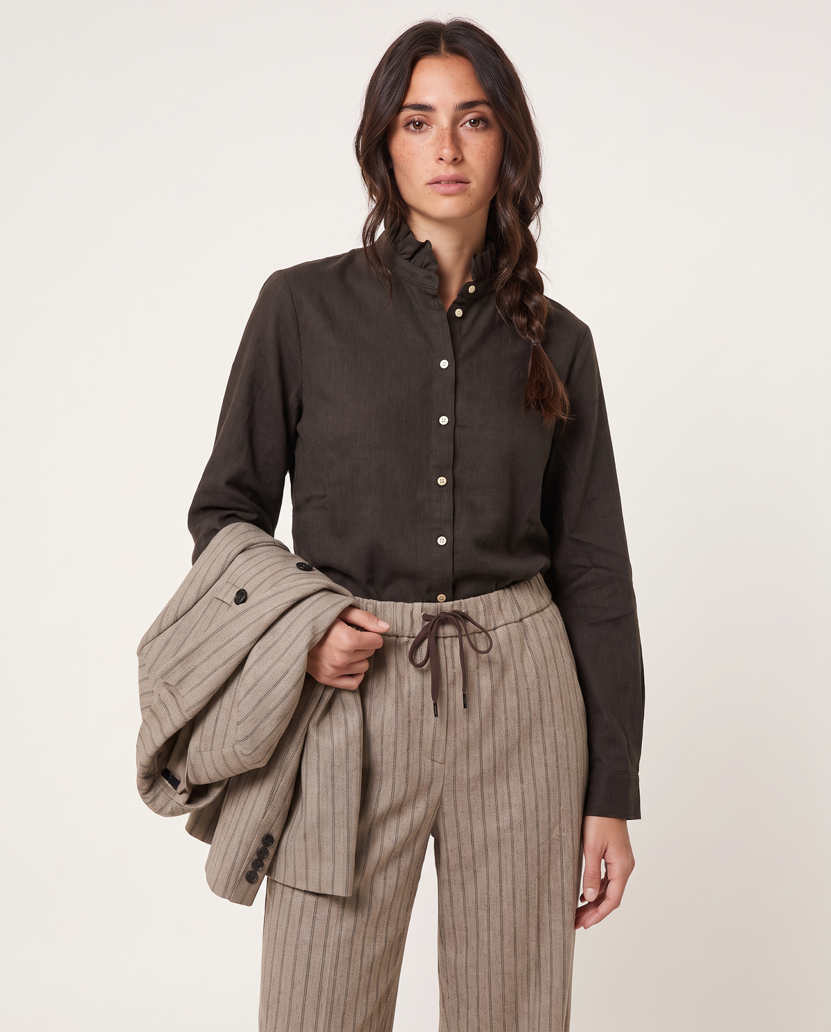 CAMISA CLEO MARRÓN