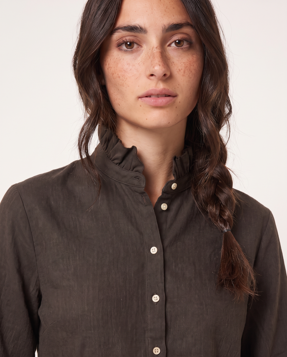 CAMISA CLEO MARRÓN