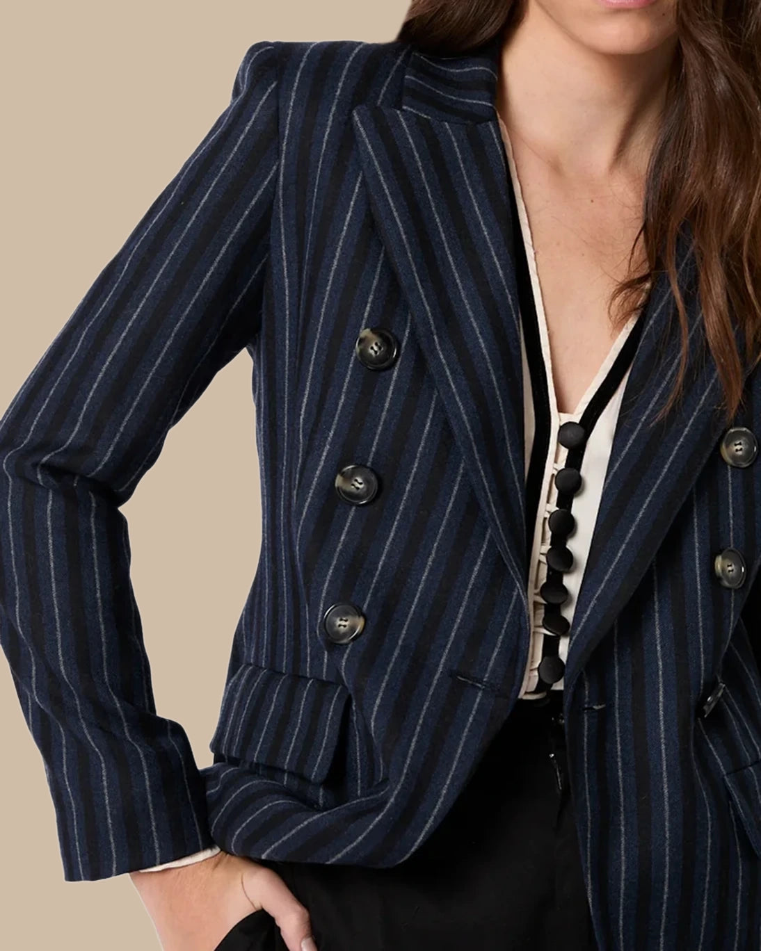 BLAZER CRUZADA RAYAS