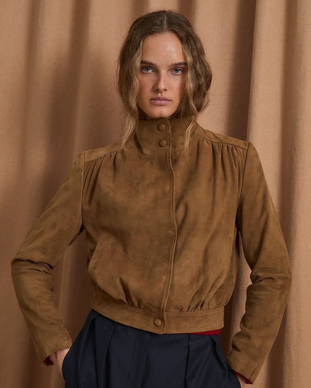 CHAQUETA BOMBER ANTE
