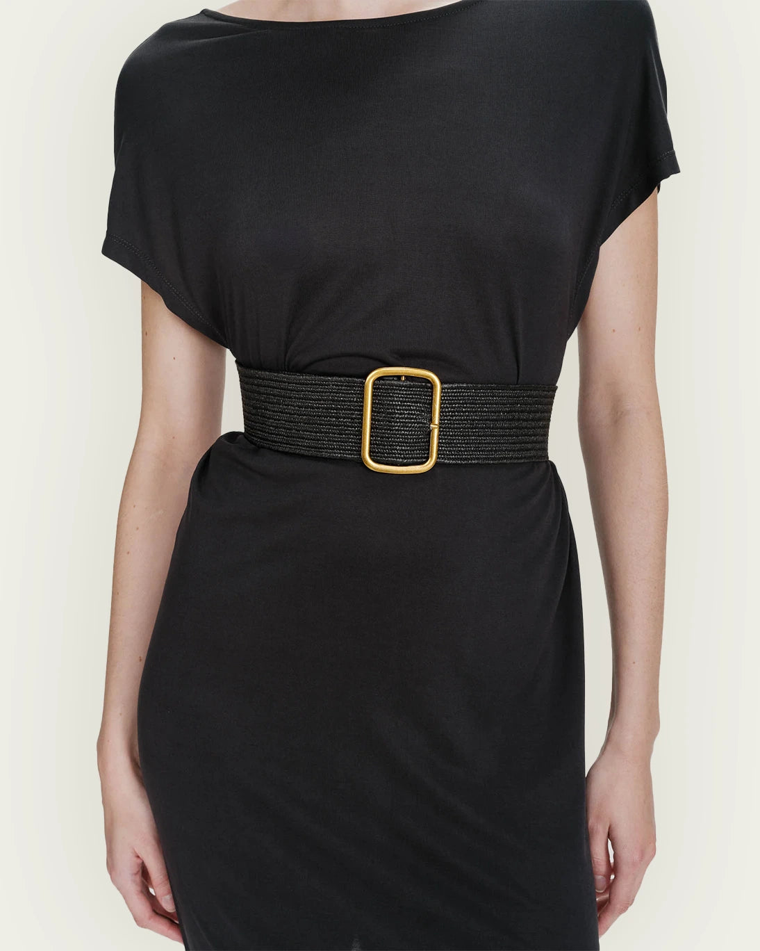 CINTURÓN POPCORN NEGRO